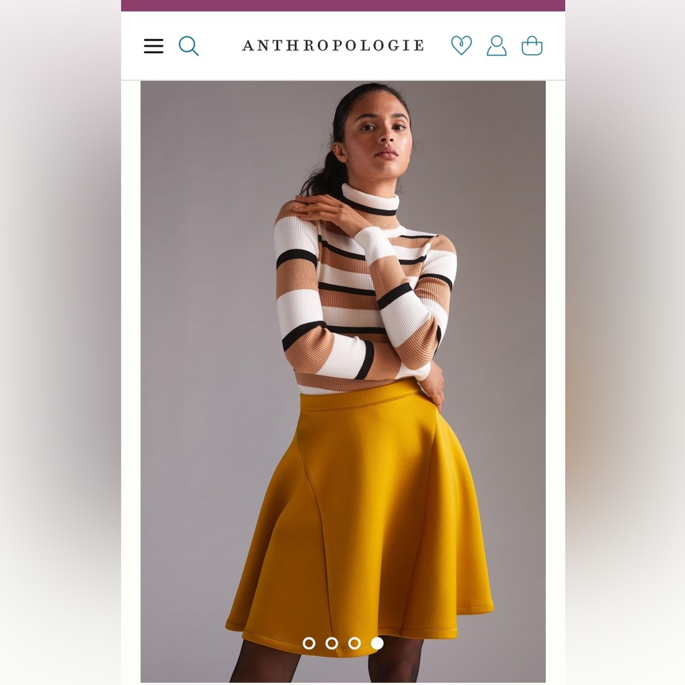 Mustard A line Anthropologie skirt. Brand new with tags.